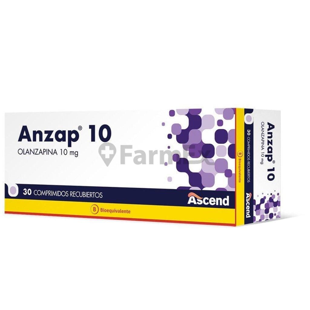 Anzap 10 mg x 30 comprimidos Farmex-Fonasa-Persistente